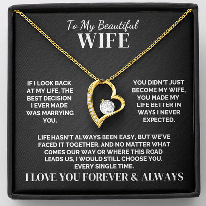 To My Wife – Faced It Together – Necklace