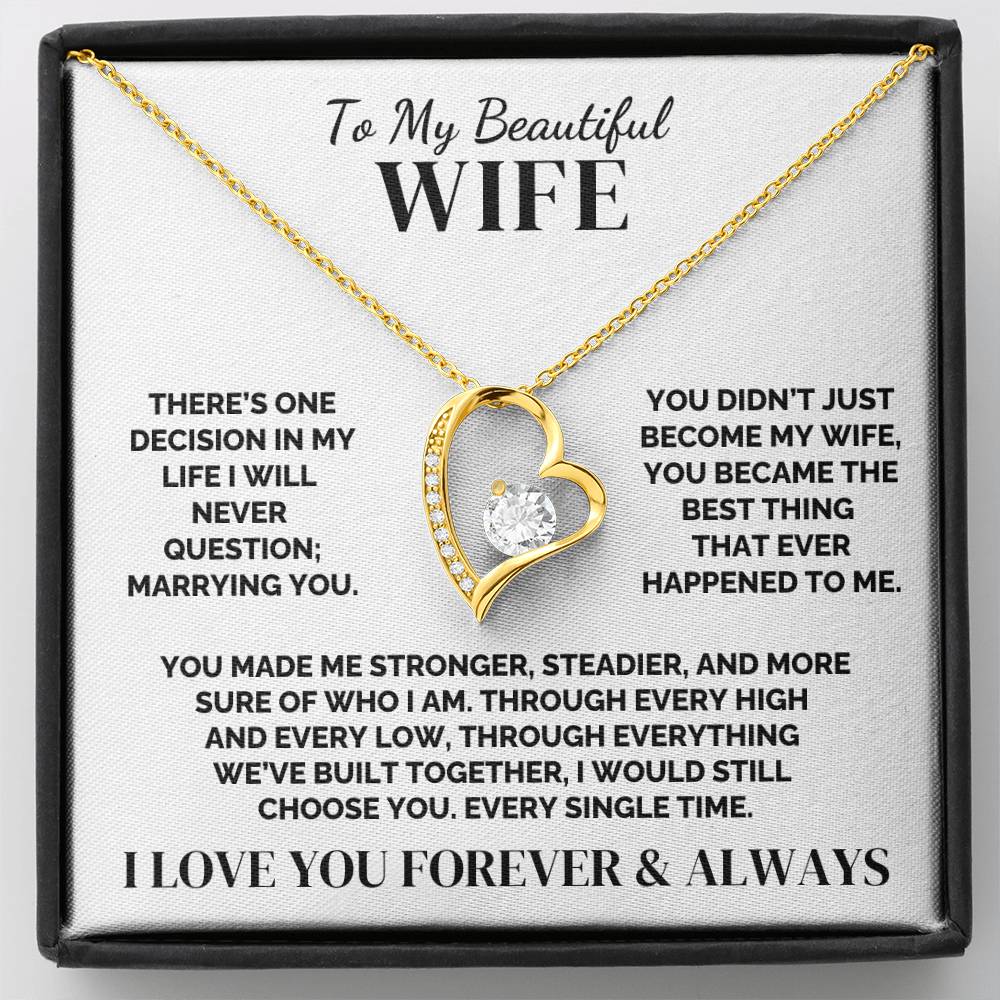 To My Wife – The Choice I’ll Always Make – Necklace