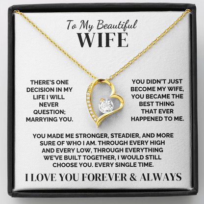 To My Wife – The Choice I’ll Always Make – Necklace