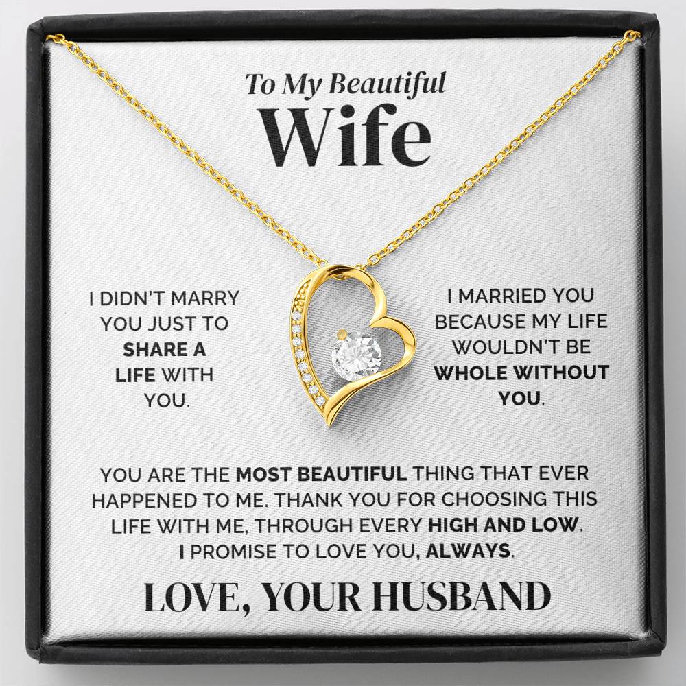 To My Wife – Whole Without You – Necklace