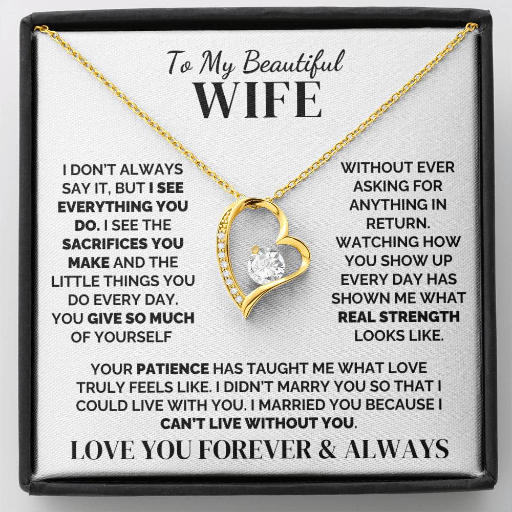 To My Wife – I See Everything You Do – Necklace