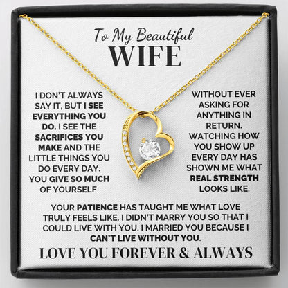 To My Wife – I See Everything You Do – Necklace