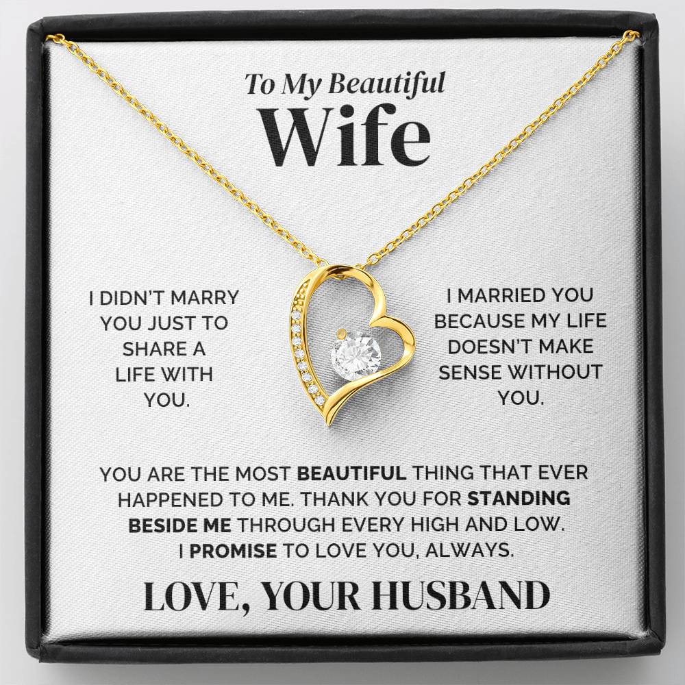 To My Wife – I Stand Beside You – Necklace