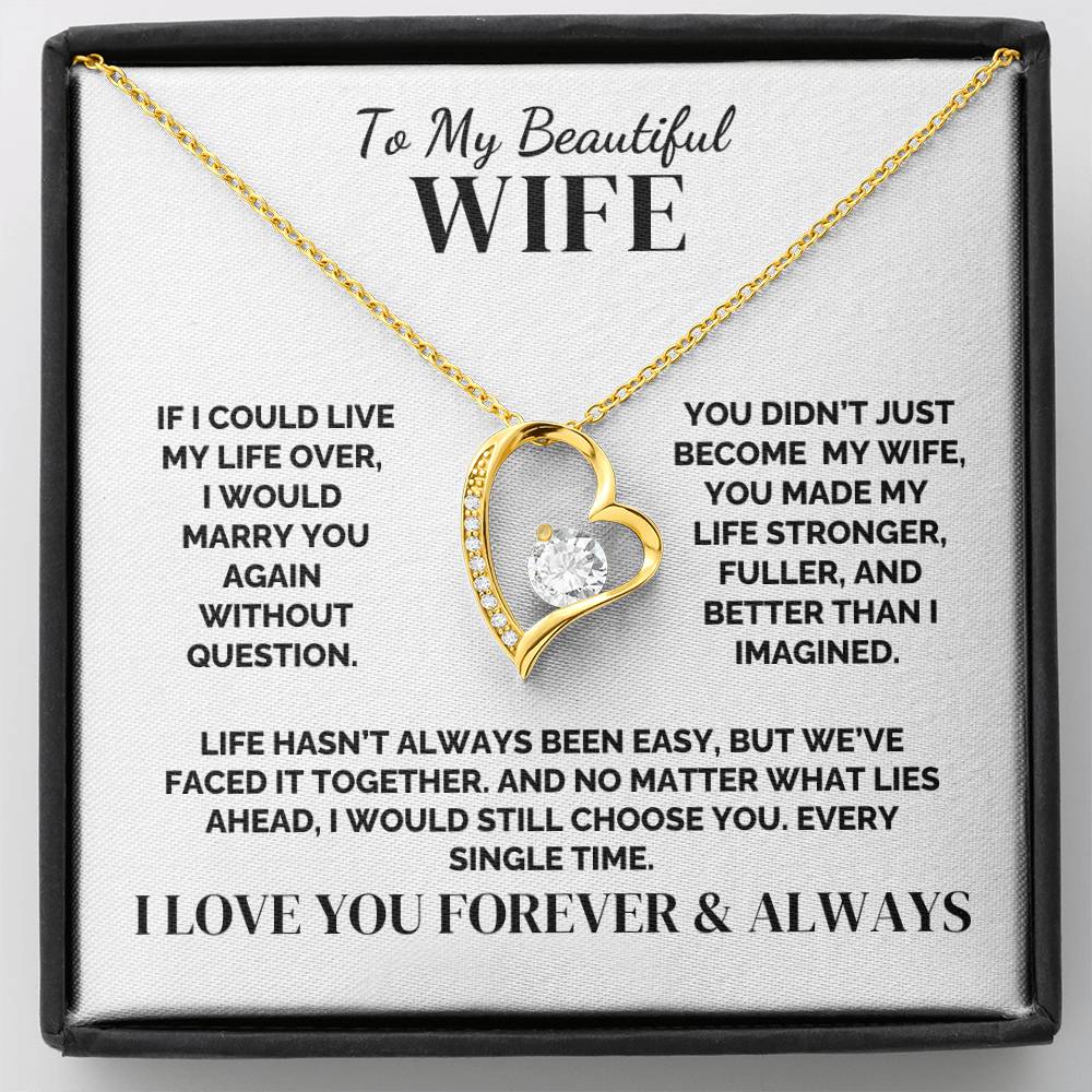 To My Wife – I’d Marry You Again – Necklace