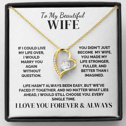 To My Wife – I’d Marry You Again – Necklace