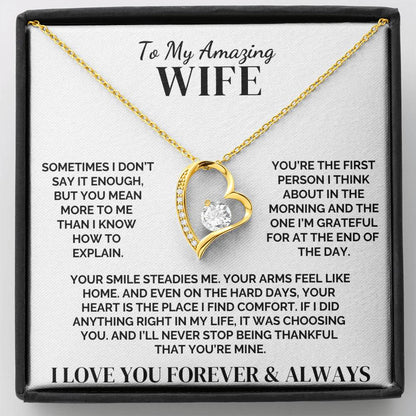 To My Wife – The Right Choice, Every Time – Necklace