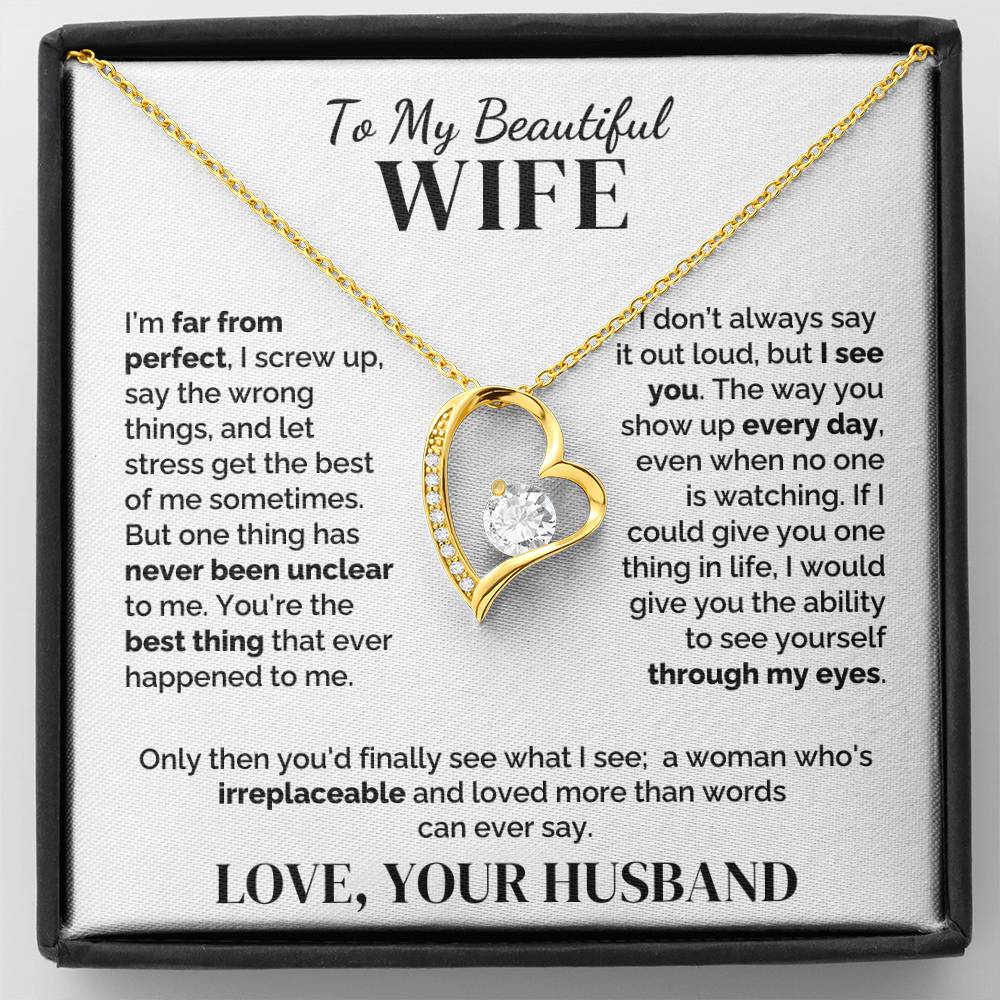 To My Wife – Irreplaceable – Necklace
