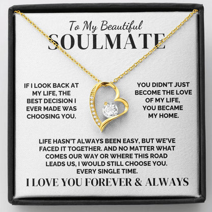 To My Soulmate – The Best Decision of My Life – Necklace