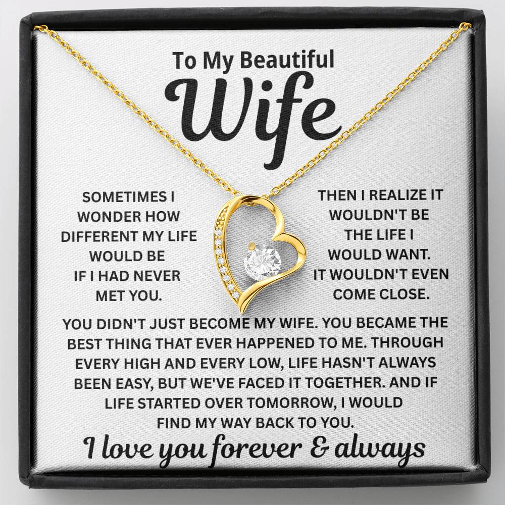 To My Wife – I’d Find You In Every Lifetime – Necklace