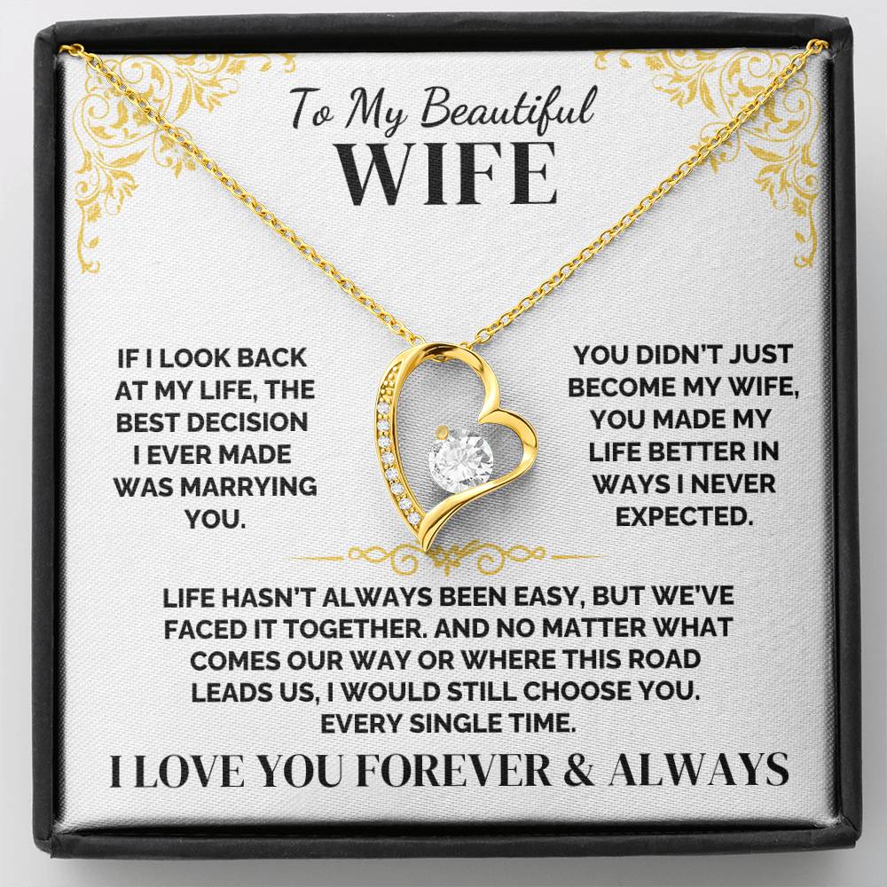 To My Wife – Choosing You Was Easy – Necklace