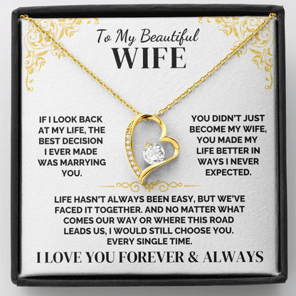 To My Wife – Choosing You Was Easy – Necklace