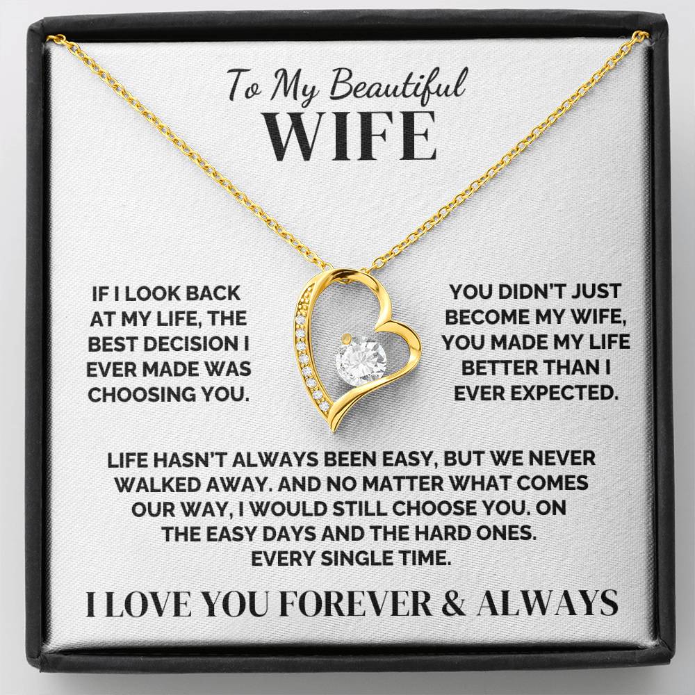 To My Wife – We Never Walked Away – Necklace