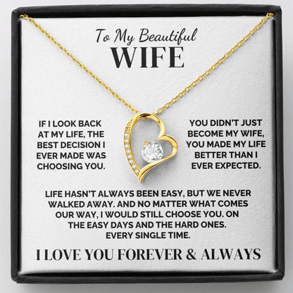 To My Wife – We Never Walked Away – Necklace