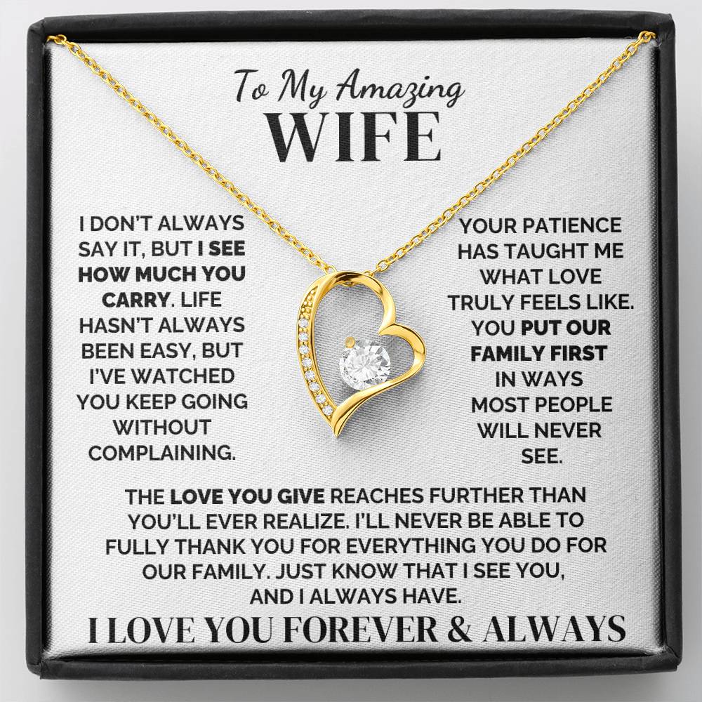 To My Wife – I See You – Necklace