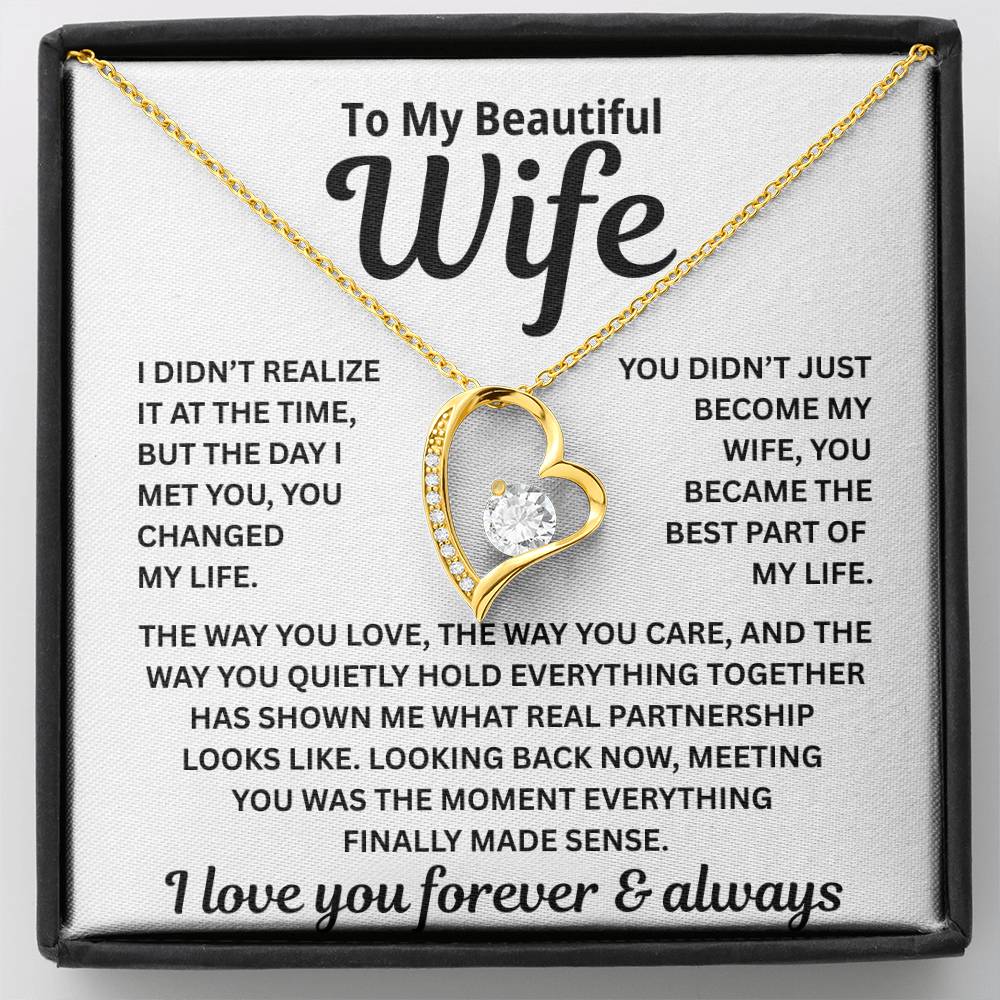 To My Wife – The Moment My Life Began – Necklace