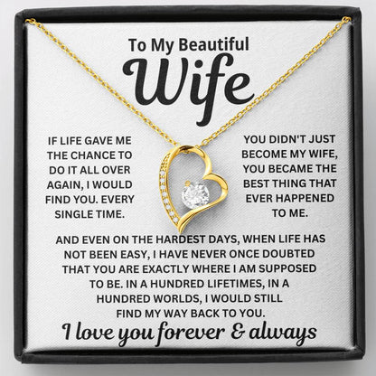 To My Wife — Find My Way Back To You — Necklace