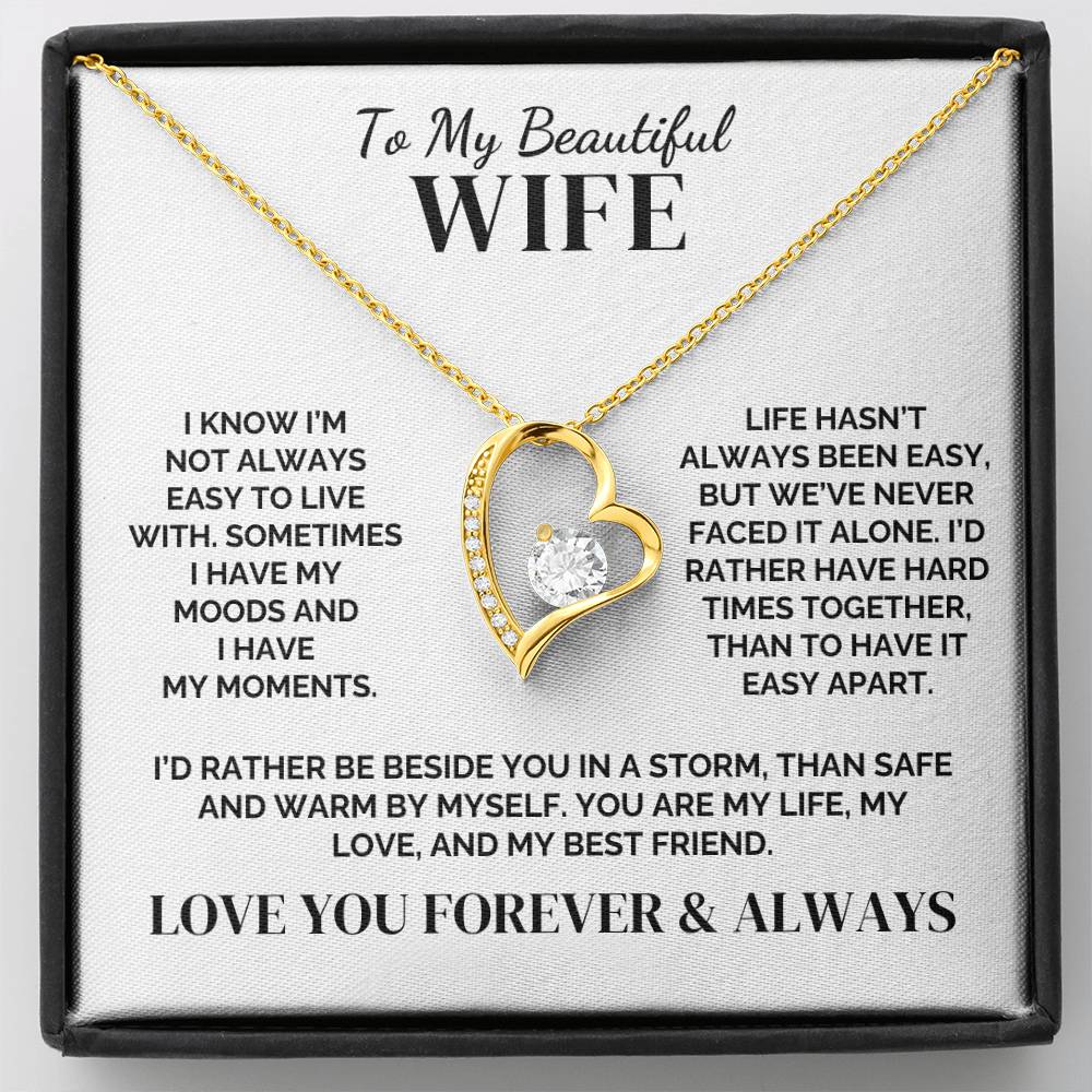 To My Wife – Hard Times Together – Necklace