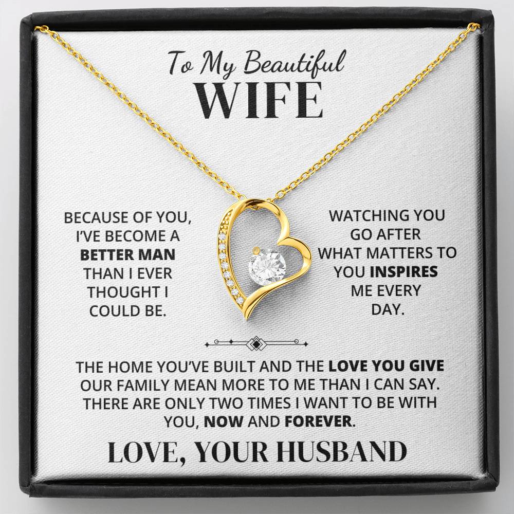 To My Wife – Because of You – Necklace
