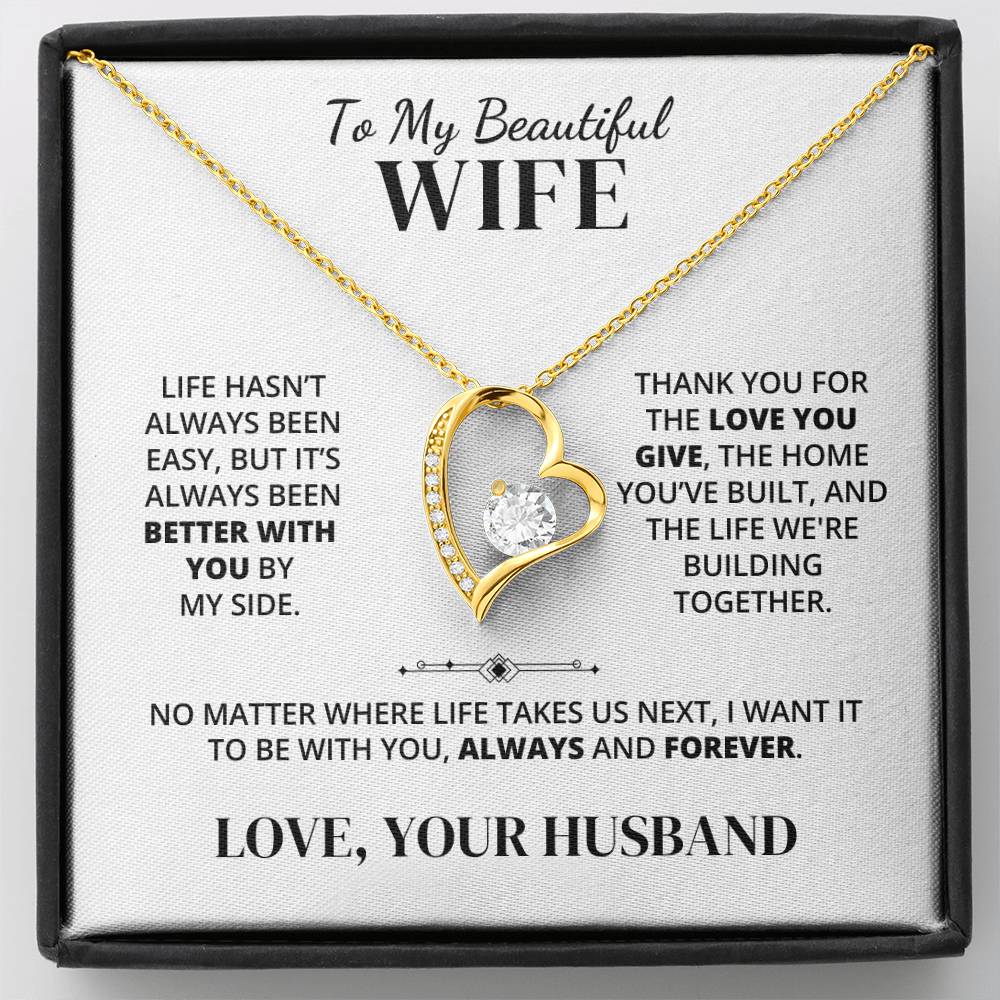 To My Wife – Better With You – Necklace