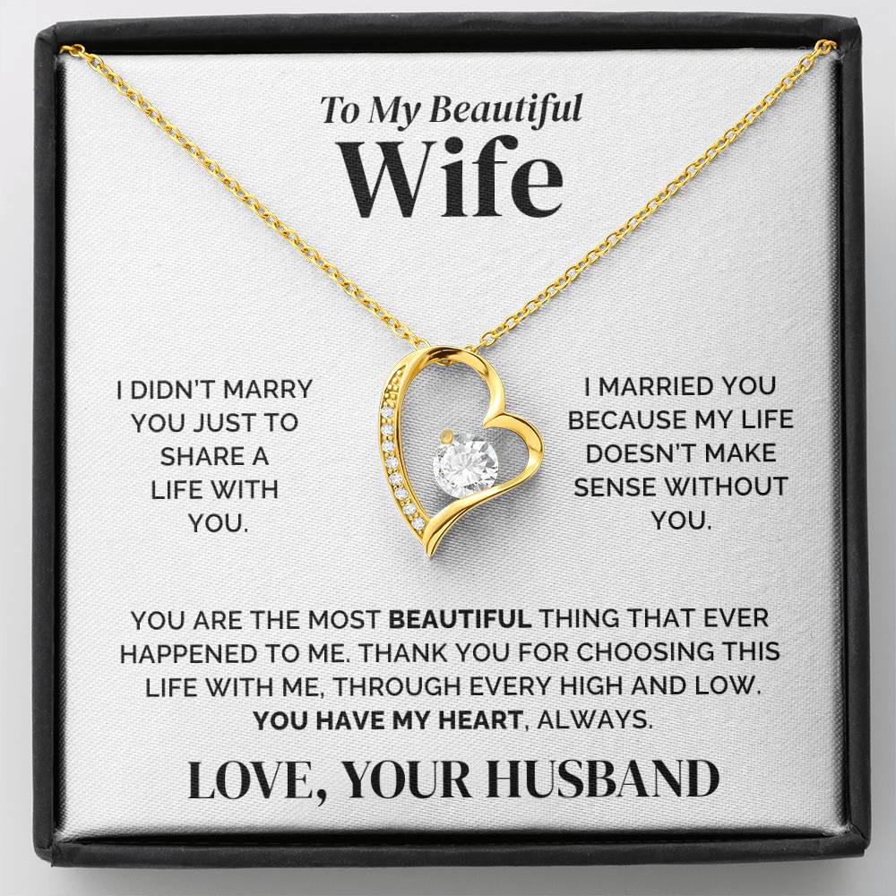To My Wife – You Have My Heart – Necklace