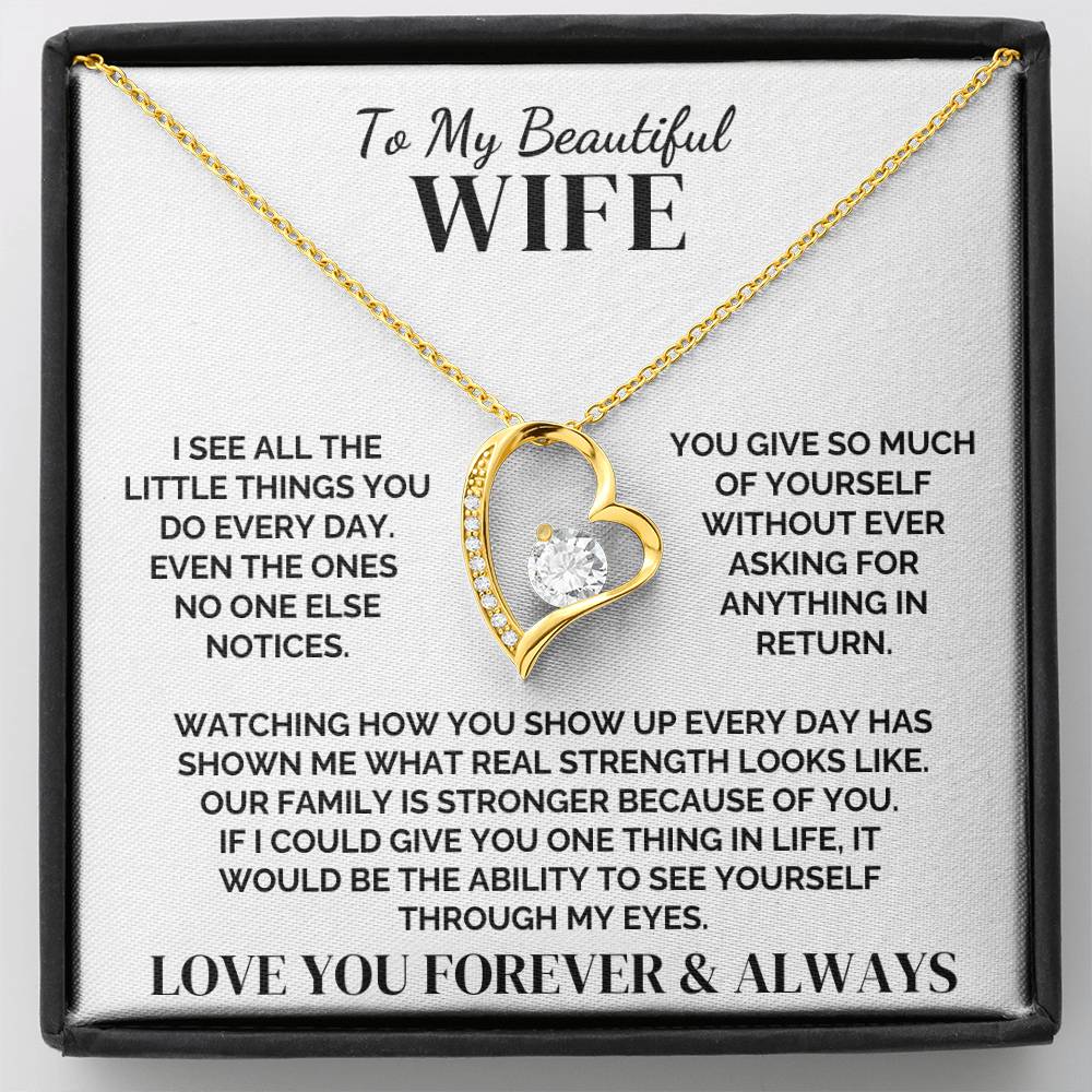 To My Wife – The Little Things You Do – Necklace