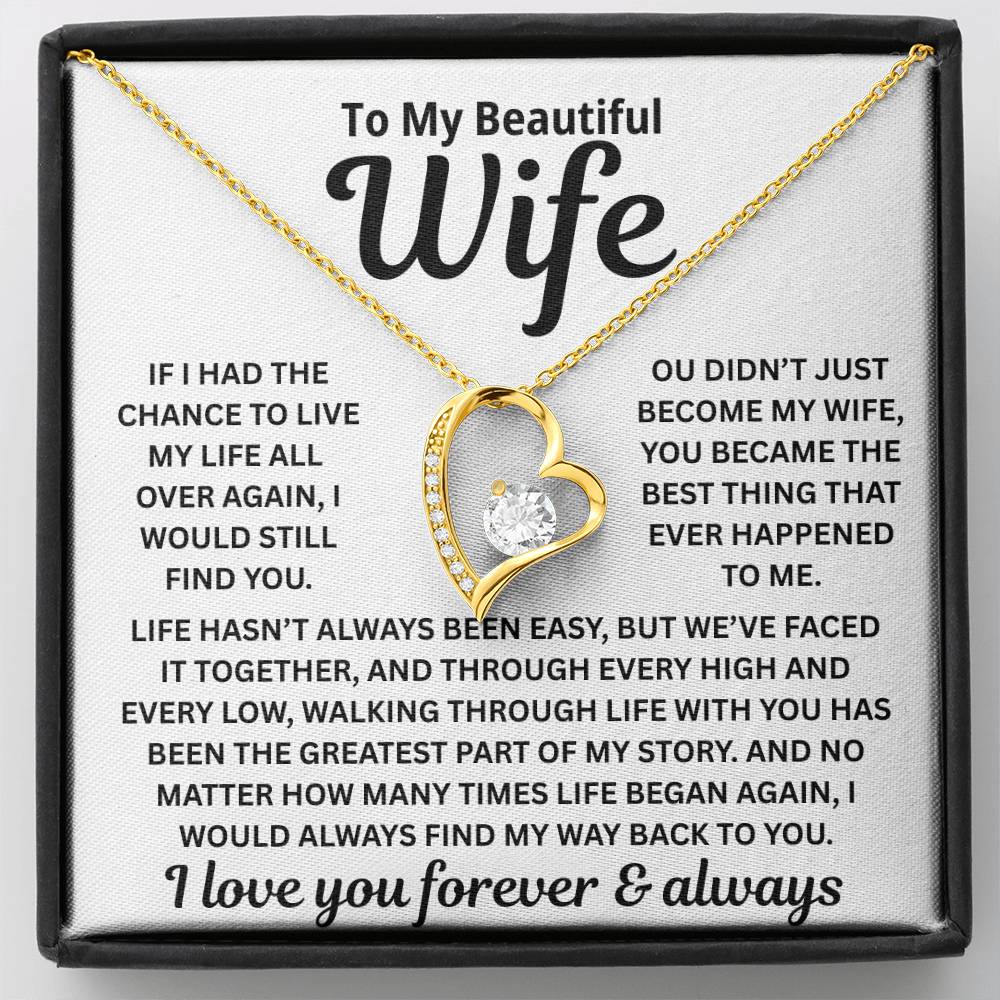 To My Wife – I’d Find You Again – Necklace