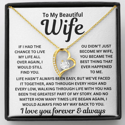 To My Wife – I’d Find You Again – Necklace
