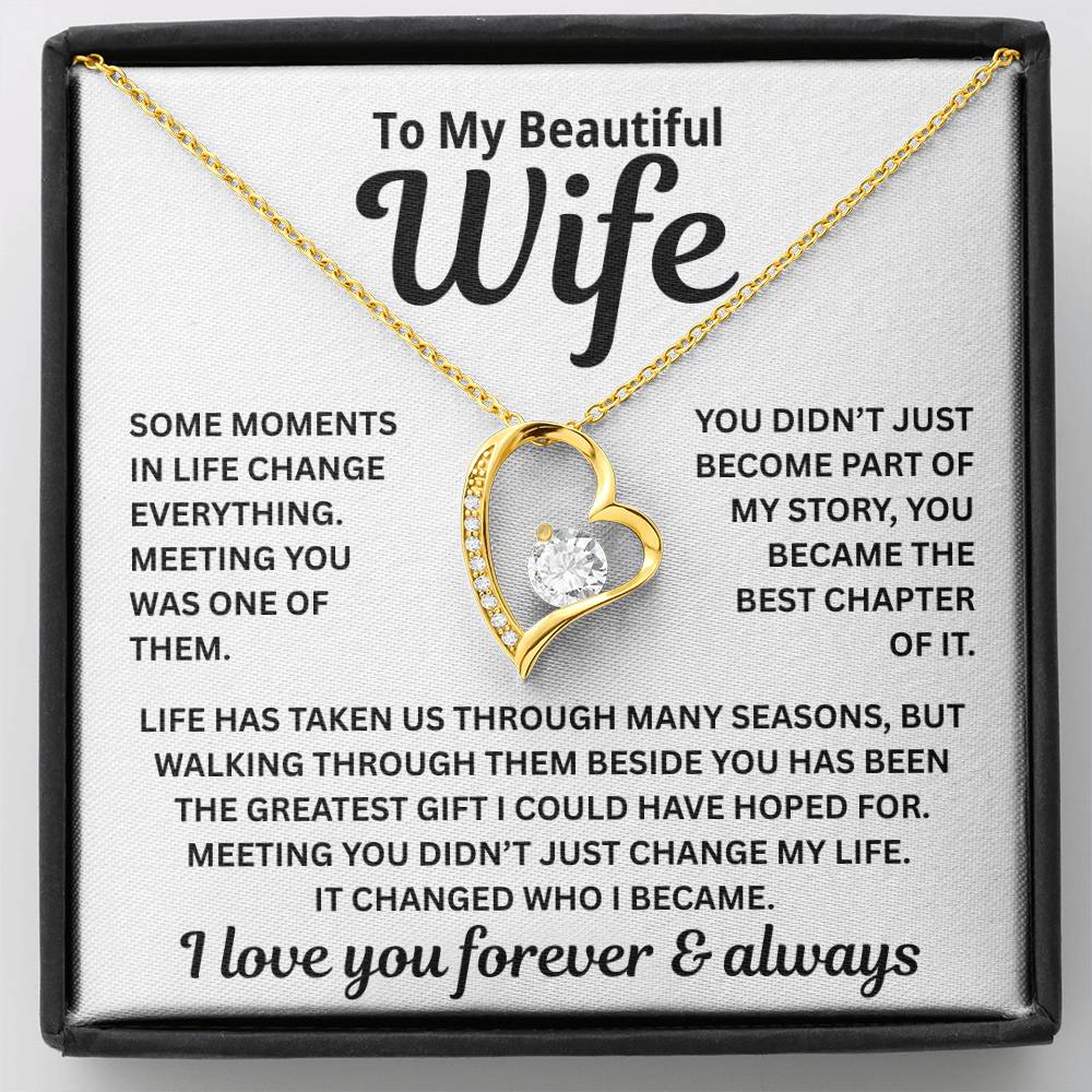 To My Wife – The Best Chapter Of My Life – Necklace