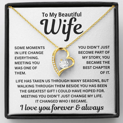 To My Wife – The Best Chapter Of My Life – Necklace
