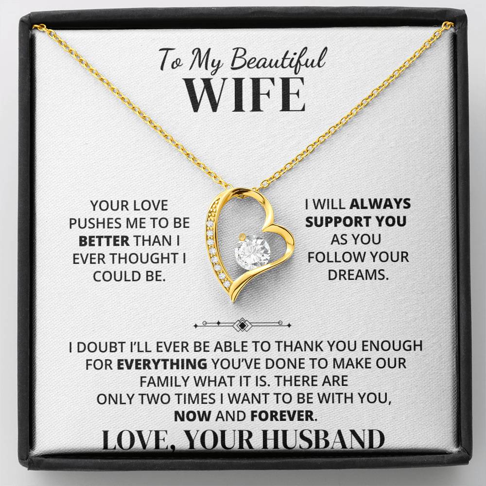 To My Wife – Thank You for Our Forever – Necklace