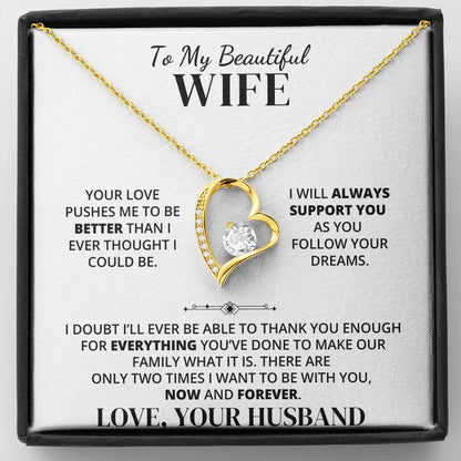 To My Wife – Thank You for Our Forever – Necklace