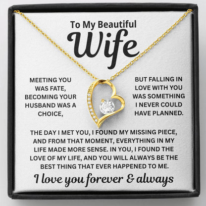 To My Wife - Always Meant To Be Lived This Way - Necklace