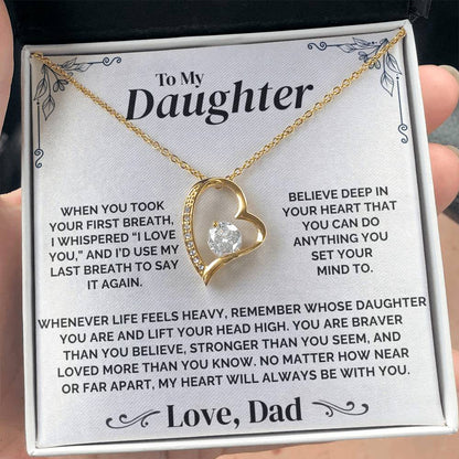 To My Daughter - Forever With You - Necklace