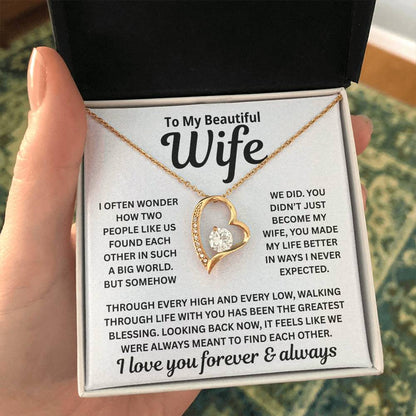 To My Wife – The Moment Our Paths Crossed – Necklace