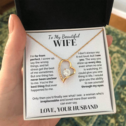 To My Wife – Irreplaceable – Necklace