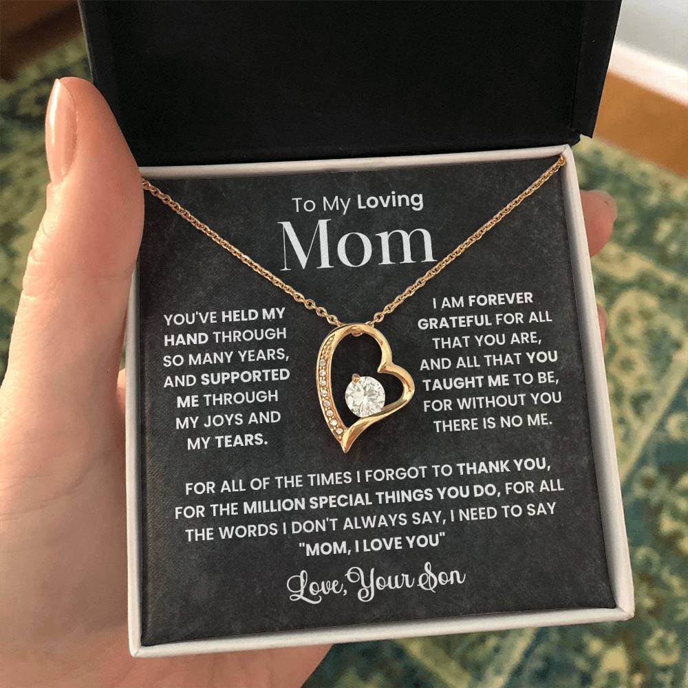 To My Mom - Forever Grateful For You - Necklace