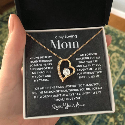 To My Mom - Forever Grateful For You - Necklace