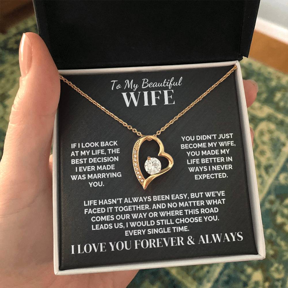 To My Wife – Faced It Together – Necklace