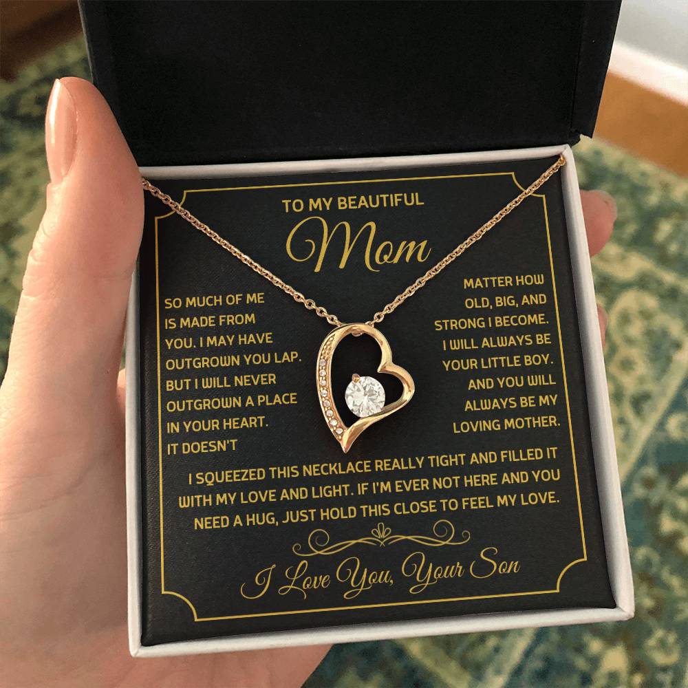 To My Mom - Always Be Your Little Boy - Necklace