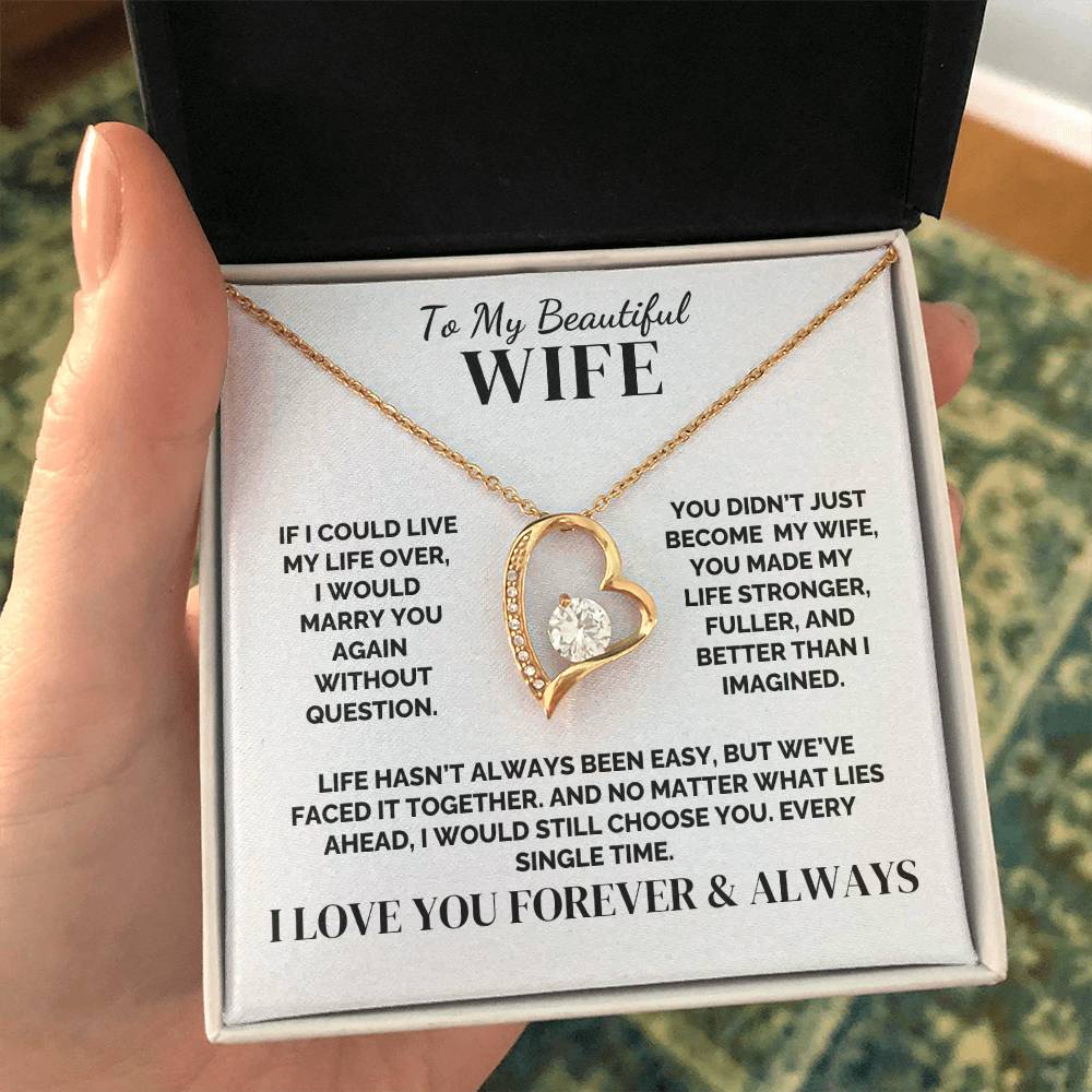 To My Wife – I’d Marry You Again – Necklace