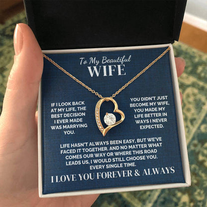 To My Wife – The Best Decision of My Life – Necklace