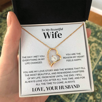 To My Wife – Our Love Story – Necklace