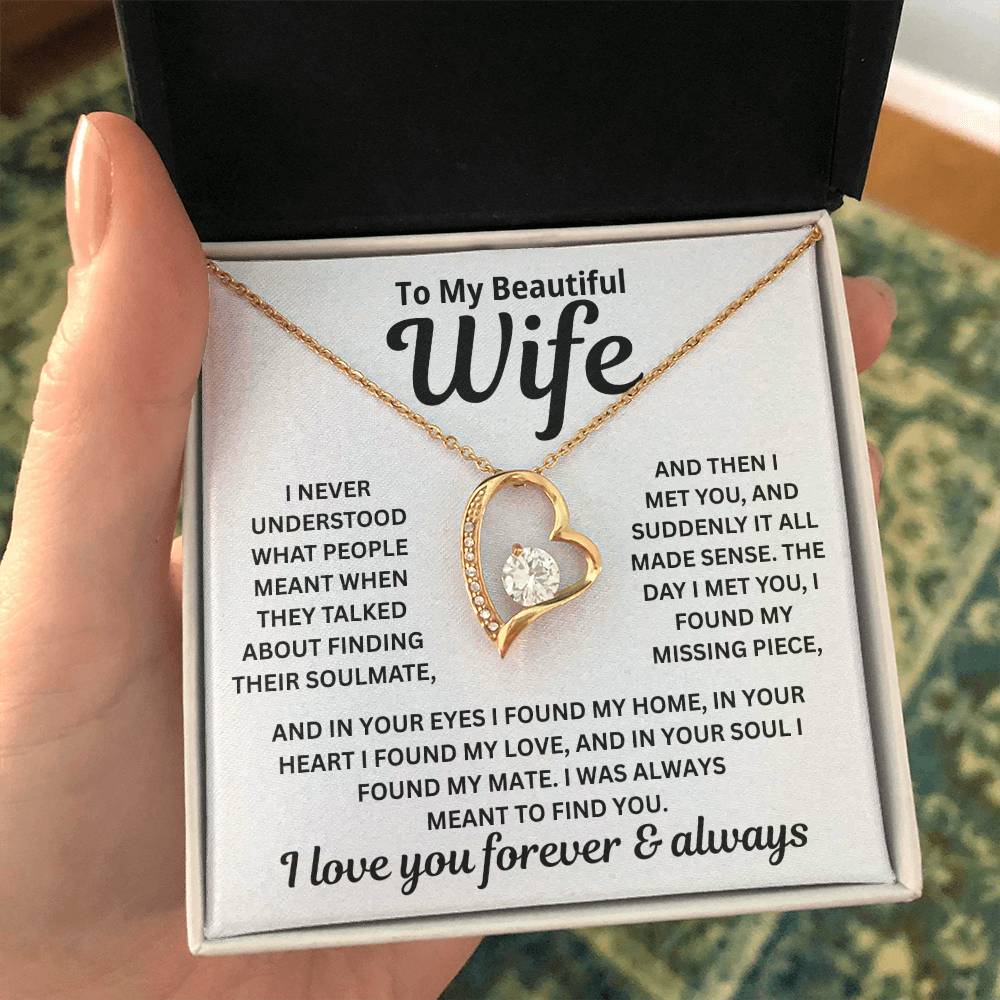 To My Wife - I Was Always Meant To Find You - Necklace