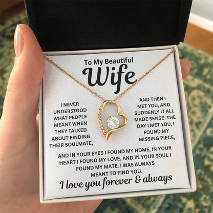 To My Wife - I Was Always Meant To Find You - Necklace